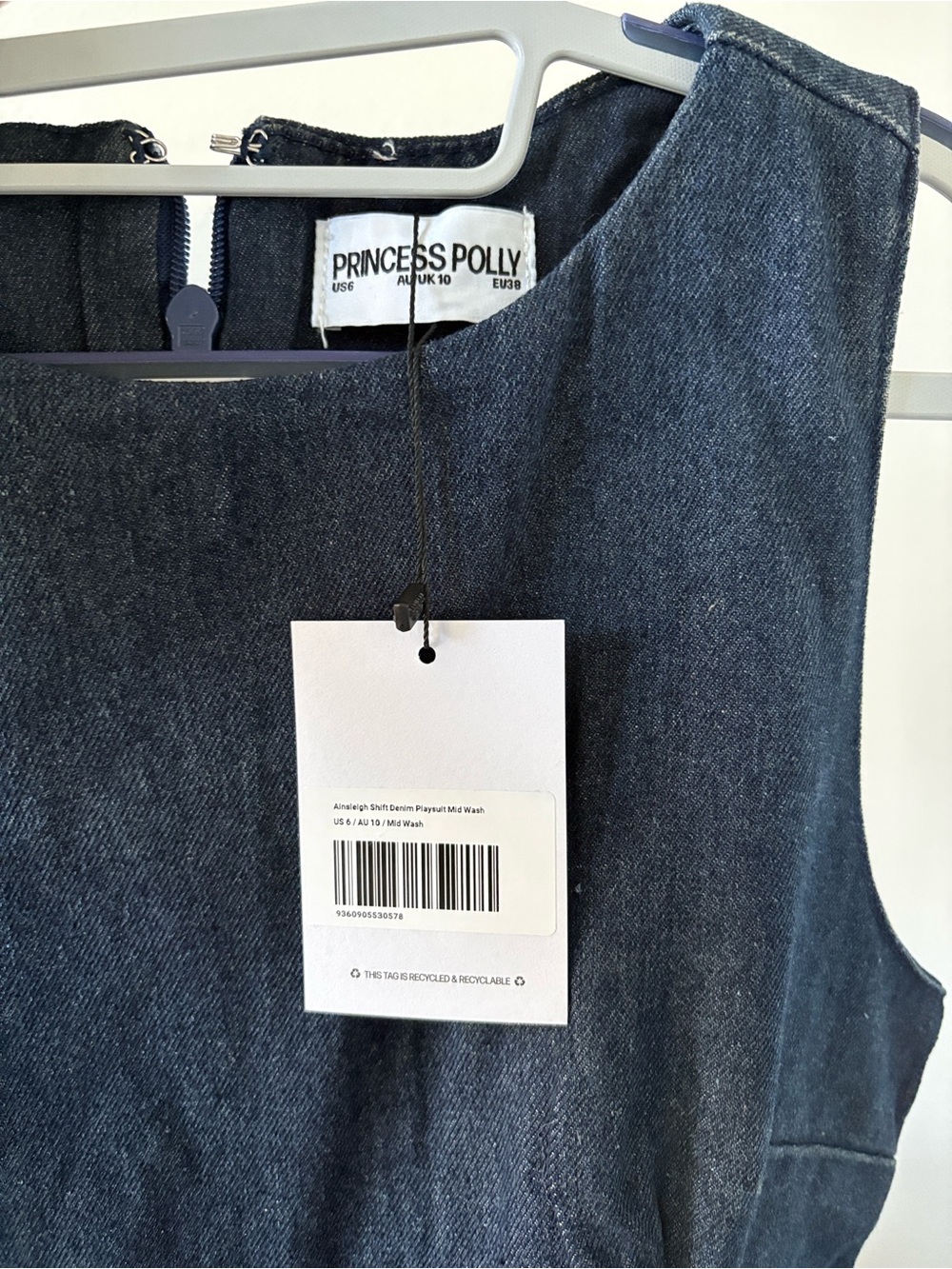 Princess Polly Sleeveless Denim Mini Dress - Picture 4 of 5